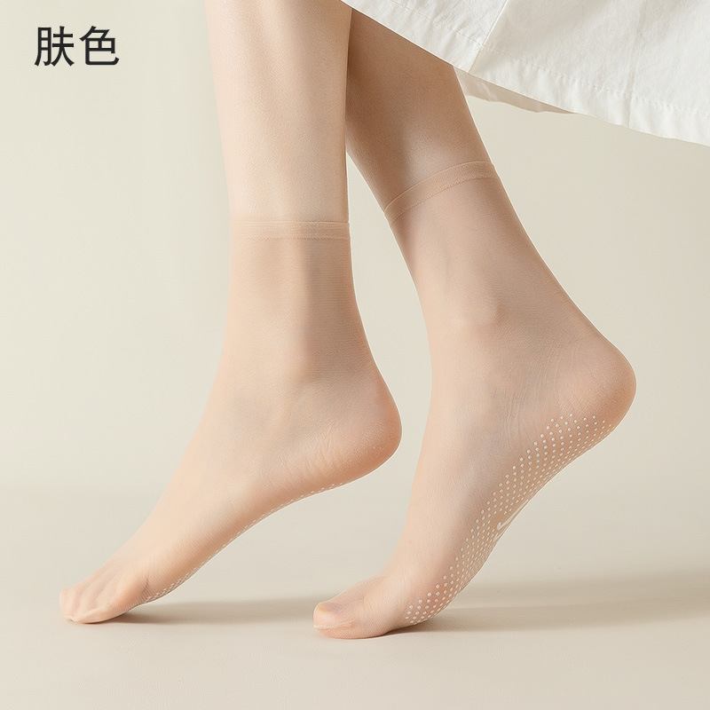 Women's ultrathin nonmarking stockings for summer