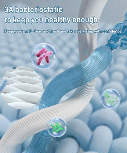 Solid color mesh breathable sweat-absorbing antibacterial socks [odor-proof and antibacterial]