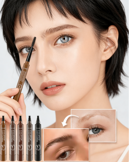 Wild Eyebrows Waterproof Eyebrow Pencil - Microblade Split-Tip Liner for Natural Hair Strokes