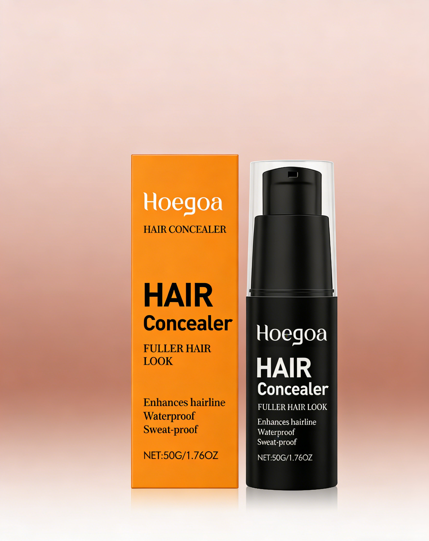HOEGOA Instant Hair Concealer - 10-Second Balding Cover-Up, Waterproof & Lasts Up to 6 Days