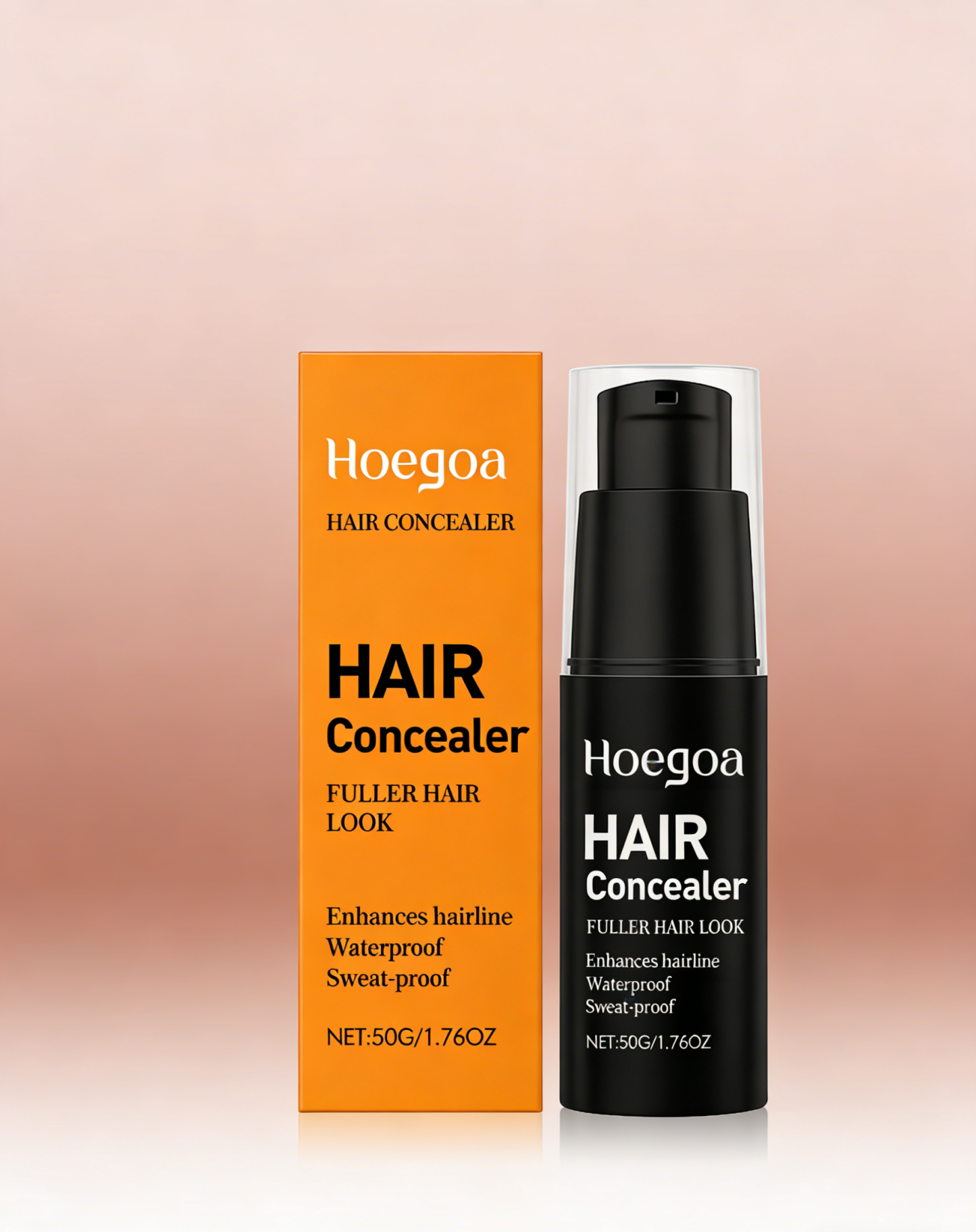 HOEGOA Instant Hair Concealer - 10-Second Balding Cover-Up, Waterproof & Lasts Up to 6 Days