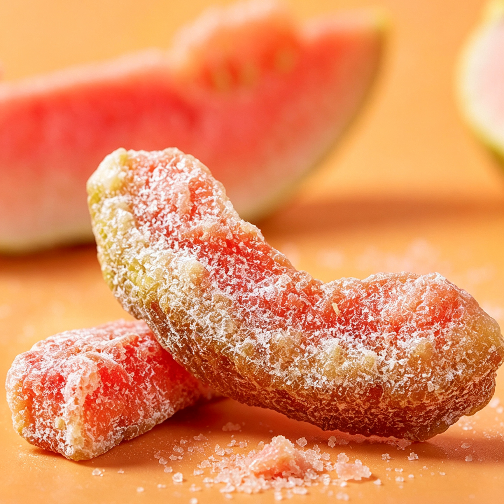 Premium Seedless Red Guava Preserves - Chewy Candied Dried Fruit Snacks | Best Exotic Tropical Treats Online