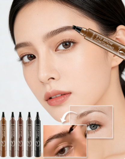 Wild Eyebrows Waterproof Eyebrow Pencil - Microblade Split-Tip Liner for Natural Hair Strokes