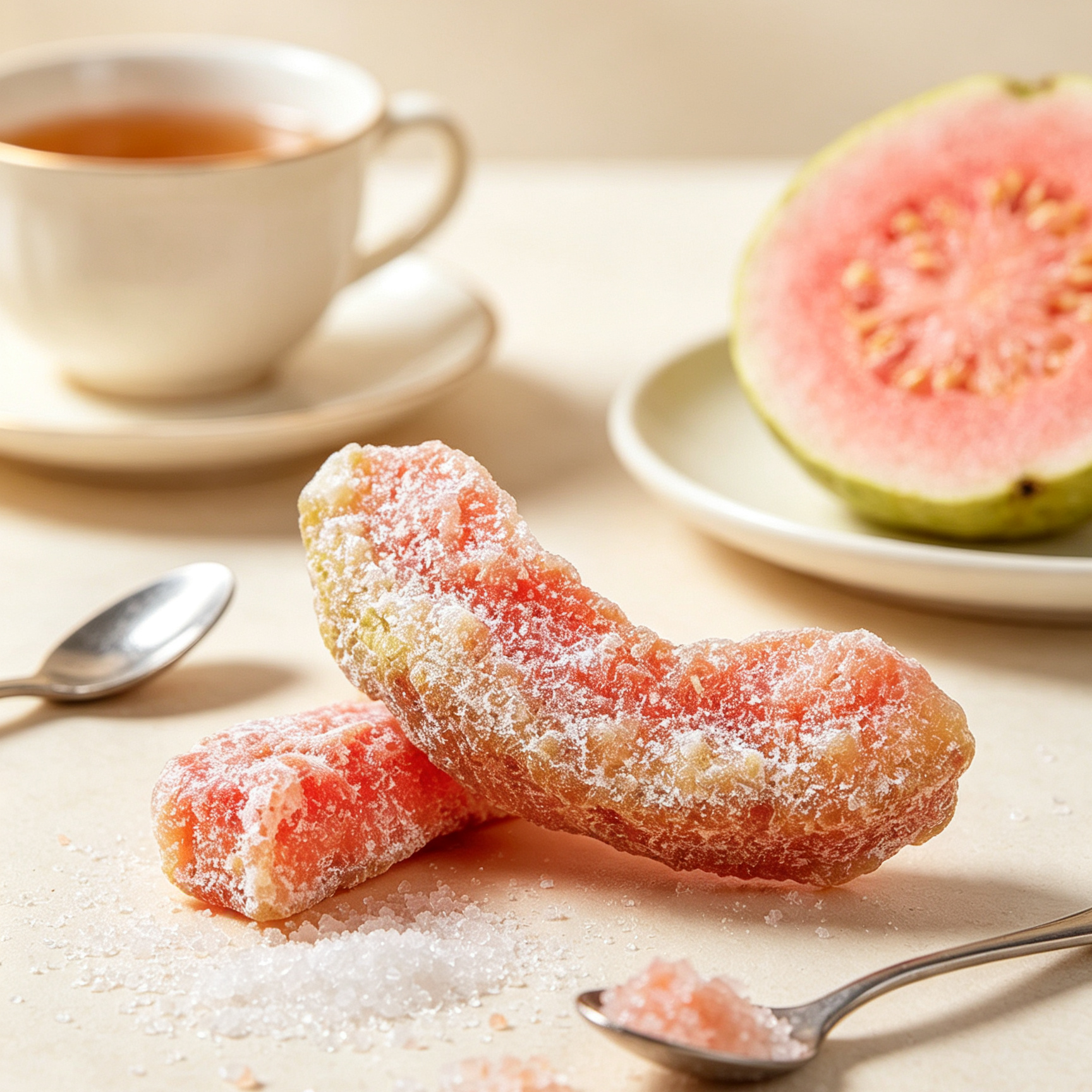 Premium Seedless Red Guava Preserves - Chewy Candied Dried Fruit Snacks | Best Exotic Tropical Treats Online