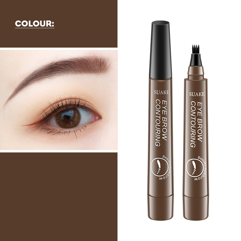 Wild Eyebrows Waterproof Eyebrow Pencil - Microblade Split-Tip Liner for Natural Hair Strokes