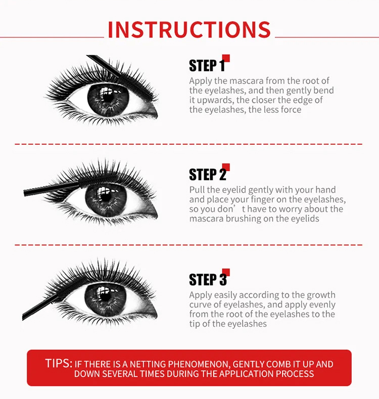 Waterproof Smudge-Proof Mascara | 5X Thicker & Longer Lashes | Hypoallergenic