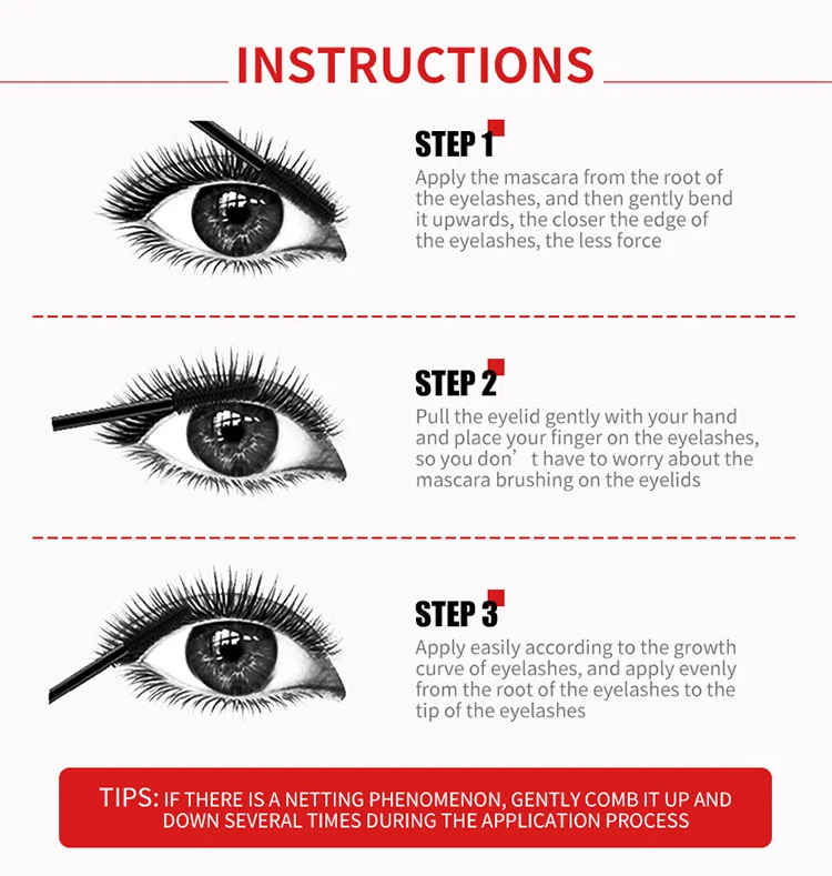 Waterproof Smudge-Proof Mascara | 5X Thicker & Longer Lashes | Hypoallergenic