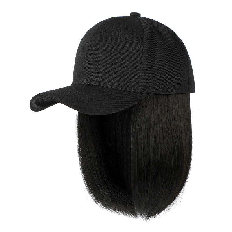 Topi Besbol Rambut Palsu | Topi Wig Muslimah | Hair Extension Cap Malaysia | Topi Wanita 2 in 1 | Wig Cap Natural Casual | Gaya Muslimah Moden