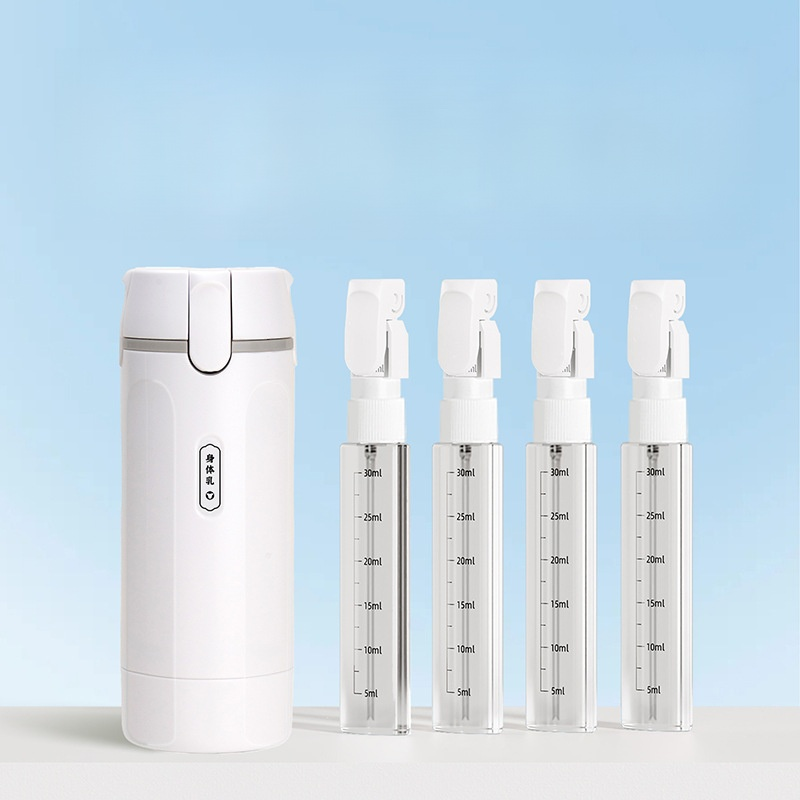 Portable Travel Refillable Bottle Set –Leak-Proof Silicone Toiletry Containers for Shampoo & Cosmetics 