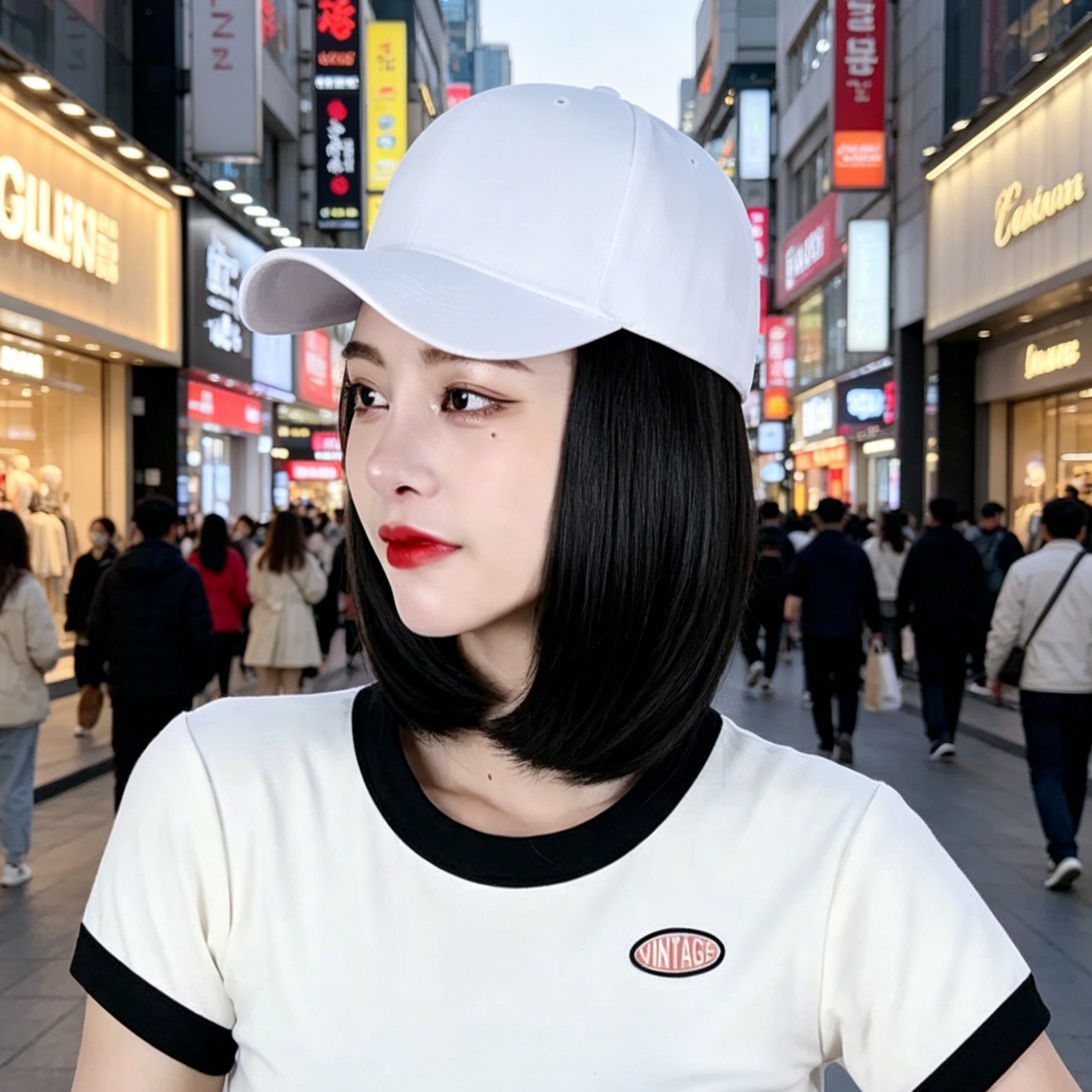 Topi Besbol Rambut Palsu | Topi Wig Muslimah | Hair Extension Cap Malaysia | Topi Wanita 2 in 1 | Wig Cap Natural Casual | Gaya Muslimah Moden