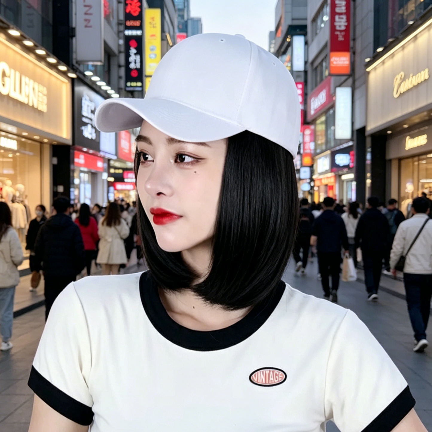 Topi Besbol Rambut Palsu | Topi Wig Muslimah | Hair Extension Cap Malaysia | Topi Wanita 2 in 1 | Wig Cap Natural Casual | Gaya Muslimah Moden