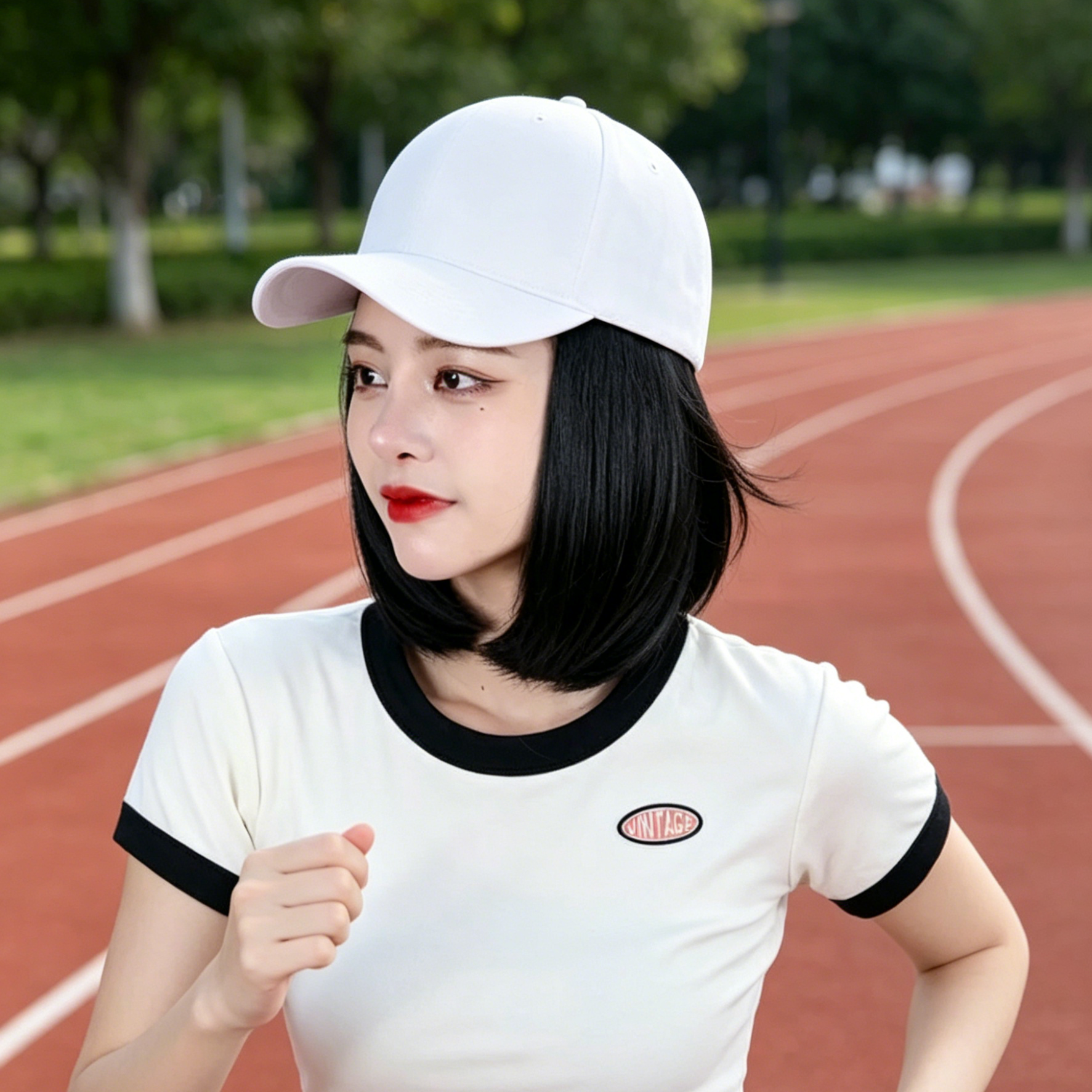 Topi Besbol Rambut Palsu | Topi Wig Muslimah | Hair Extension Cap Malaysia | Topi Wanita 2 in 1 | Wig Cap Natural Casual | Gaya Muslimah Moden