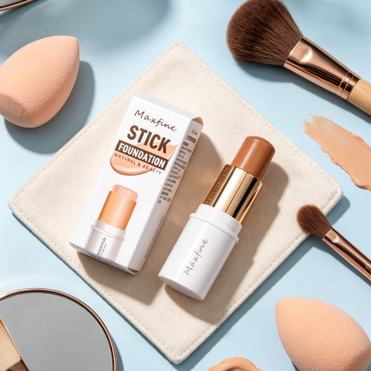 Foundation Stick Tahan Lama Tutup Segala Cela | Bedak Asas Glowing Anti-Tumpah Mekap Cepat