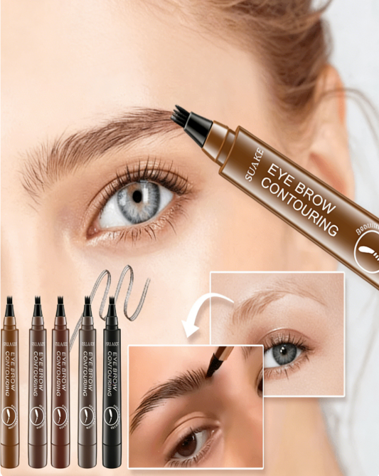 Wild Eyebrows Waterproof Eyebrow Pencil - Microblade Split-Tip Liner for Natural Hair Strokes