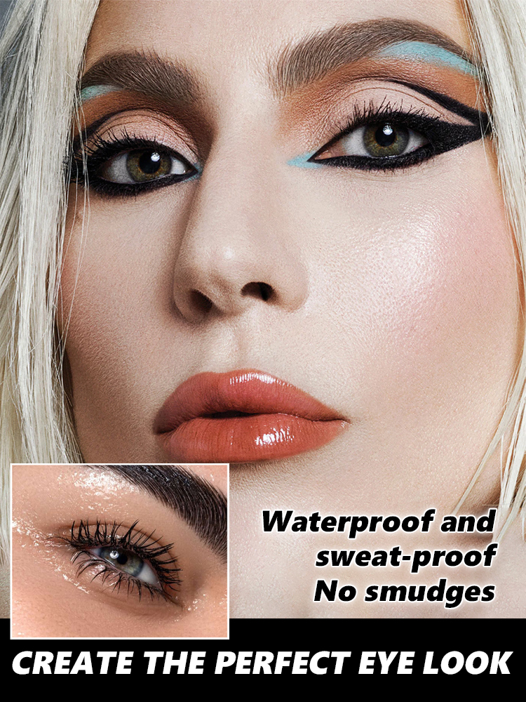Waterproof Smudge-Proof Mascara | 5X Thicker & Longer Lashes | Hypoallergenic