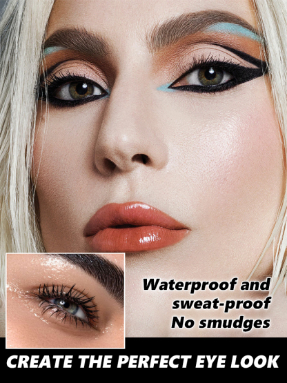 Waterproof Smudge-Proof Mascara | 5X Thicker & Longer Lashes | Hypoallergenic