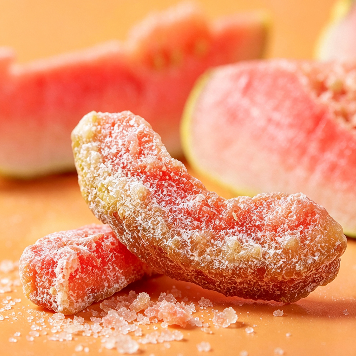Premium Seedless Red Guava Preserves - Chewy Candied Dried Fruit Snacks | Best Exotic Tropical Treats Online