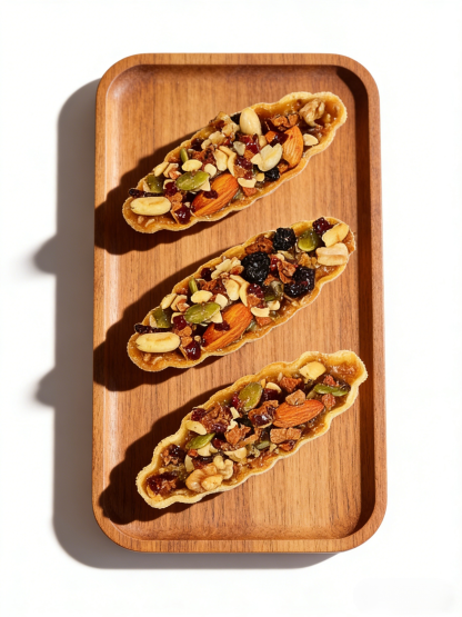 Premium Superfood Nut Boats (Crispy Nut Tarts) – Loaded with Almonds, Cashews, & Seeds – Healthy Energy Snack (Halal Friendly)