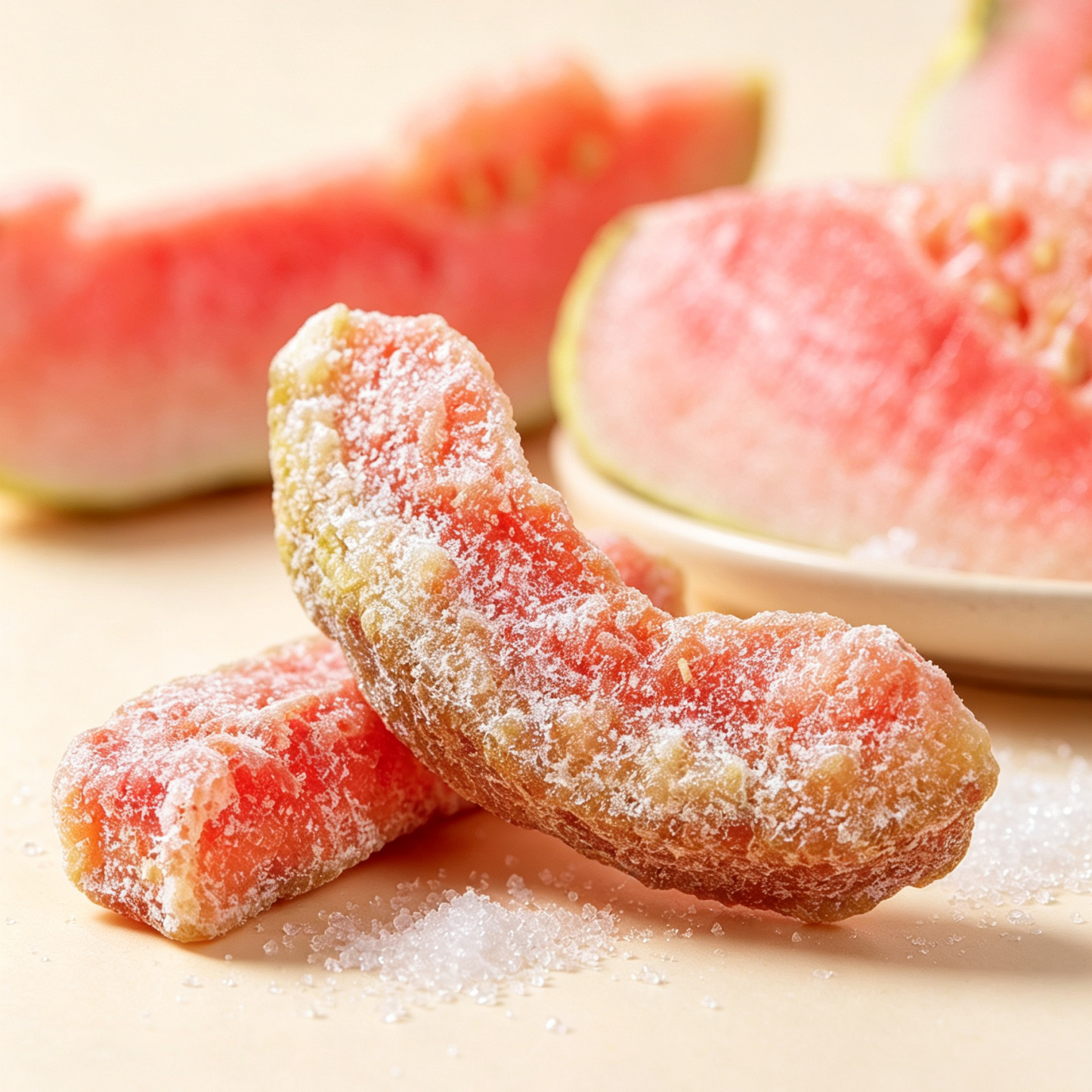 Premium Seedless Red Guava Preserves - Chewy Candied Dried Fruit Snacks | Best Exotic Tropical Treats Online