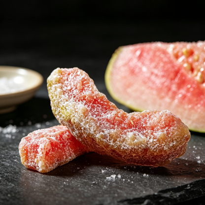 Premium Seedless Red Guava Preserves - Chewy Candied Dried Fruit Snacks | Best Exotic Tropical Treats Online