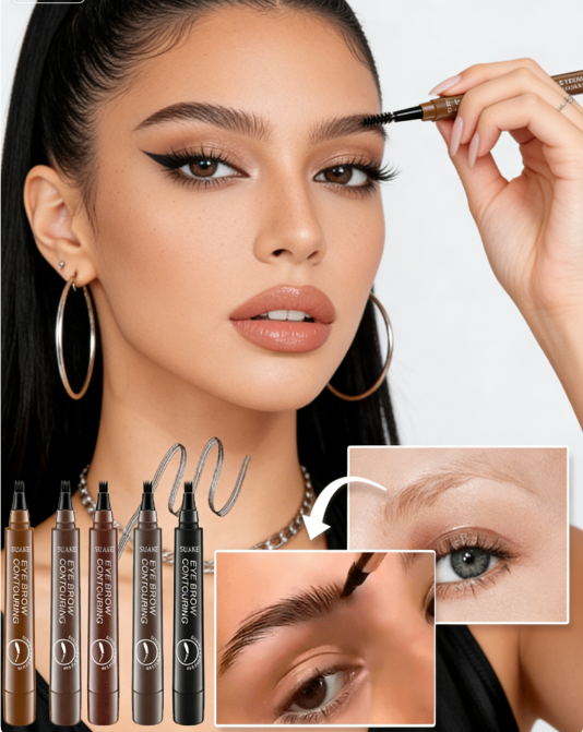Wild Eyebrows Waterproof Eyebrow Pencil - Microblade Split-Tip Liner for Natural Hair Strokes