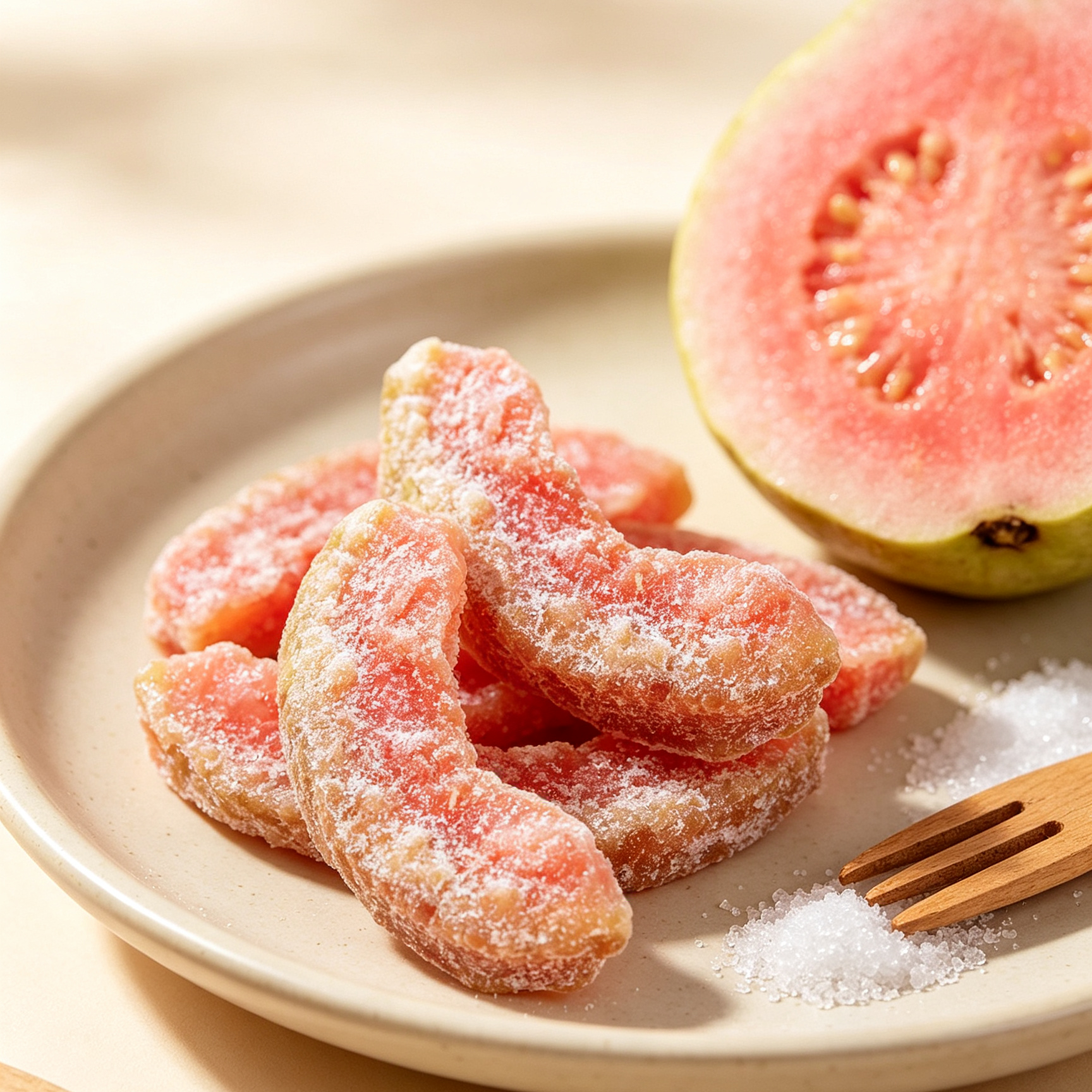 Premium Seedless Red Guava Preserves - Chewy Candied Dried Fruit Snacks | Best Exotic Tropical Treats Online
