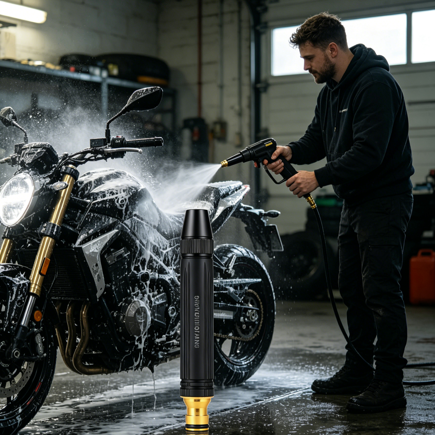 Black King Kong Water Gun | High-Pressure Car Washer | Durable Jet Spray Nozzle | Household Garden Cleaning Sprayer | Water-Saving Design | Buy 1 Get 1 Free Singapore