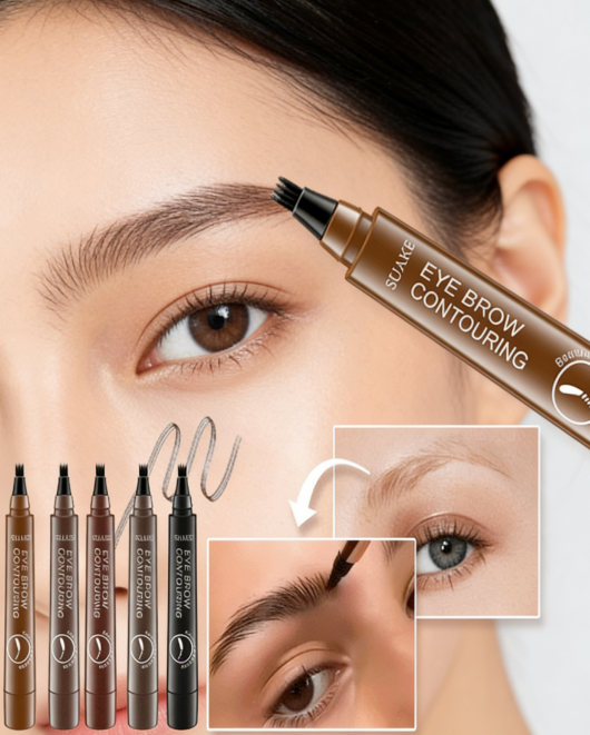 Wild Eyebrows Waterproof Eyebrow Pencil - Microblade Split-Tip Liner for Natural Hair Strokes