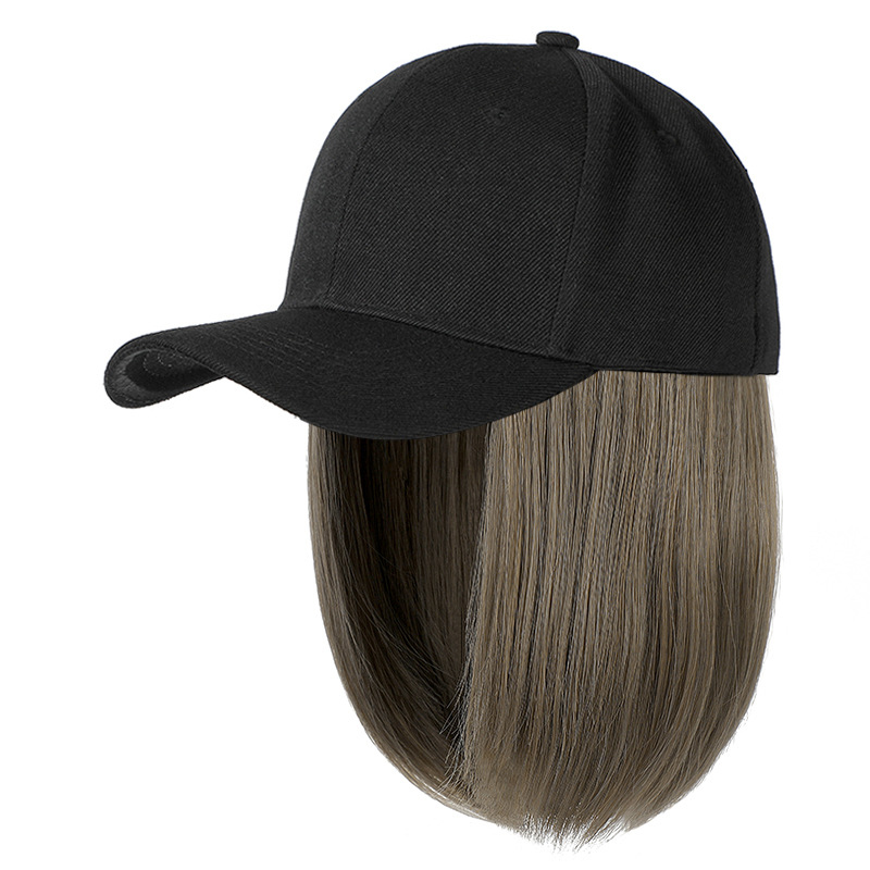 Topi Besbol Rambut Palsu | Topi Wig Muslimah | Hair Extension Cap Malaysia | Topi Wanita 2 in 1 | Wig Cap Natural Casual | Gaya Muslimah Moden