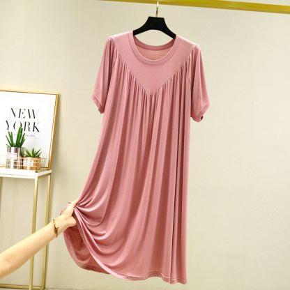 [3 times skin-friendly loose high elastic] Explosive style modal nightdress