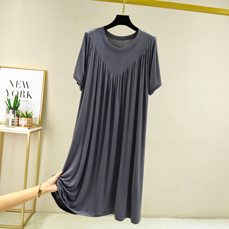 [3 times skin-friendly loose high elastic] Explosive style modal nightdress