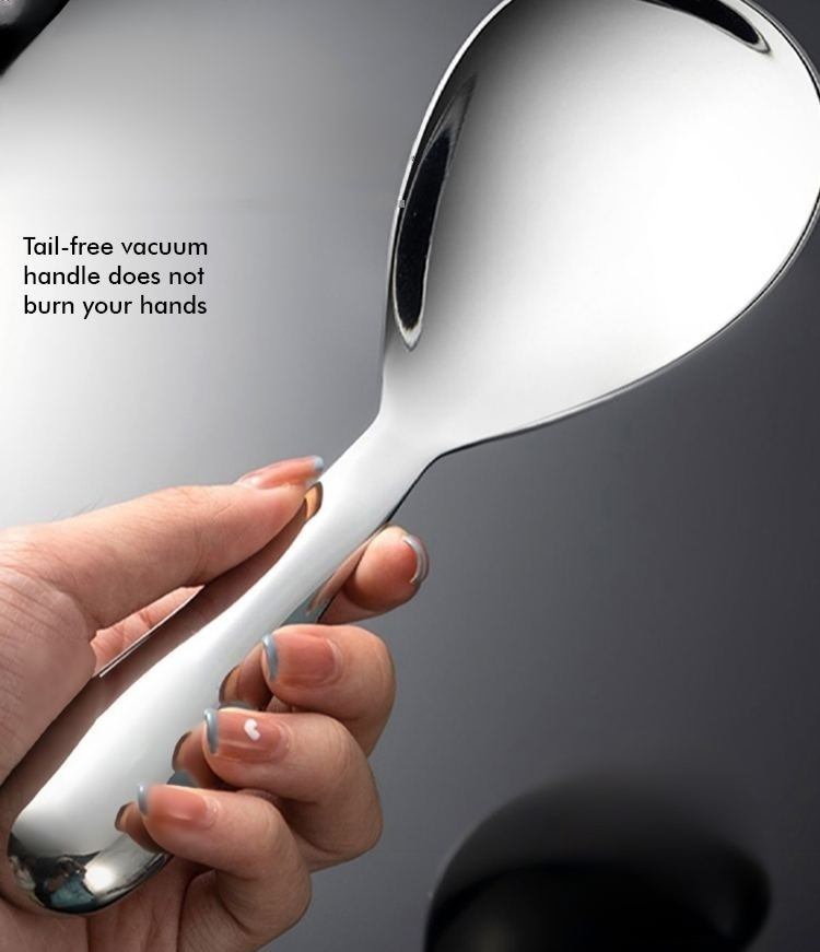 Thickened stainless steel spoon