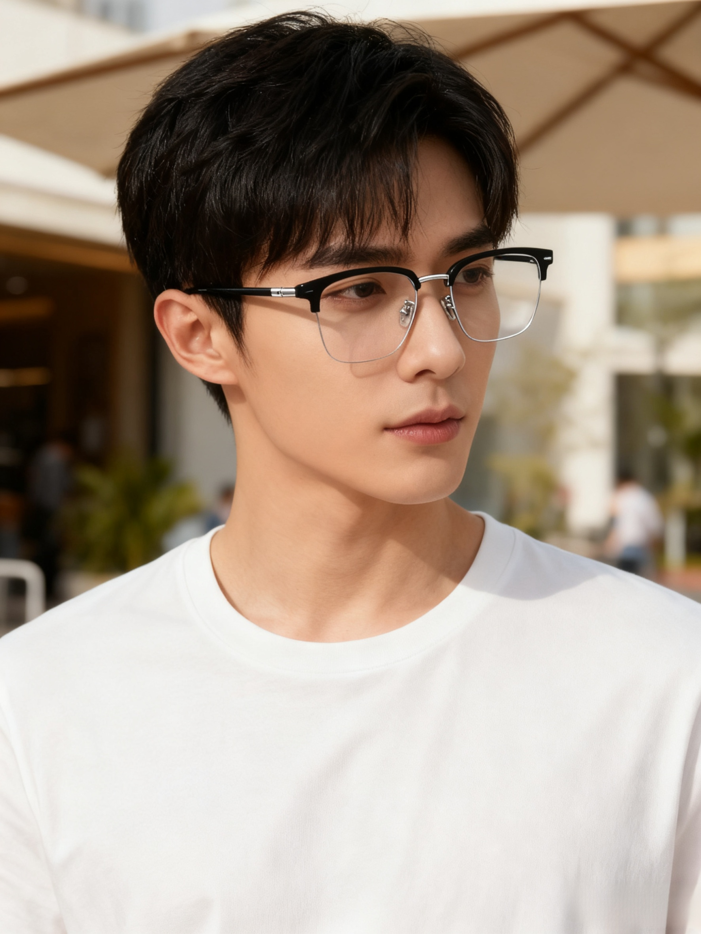 Automatic zoom blue light blocking reading glasses