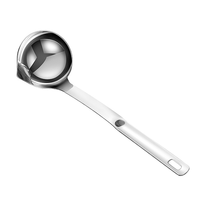 [Oil and soup separator spoon ] 304 stainless steel oil filter artifact, oil and soup separator spoo