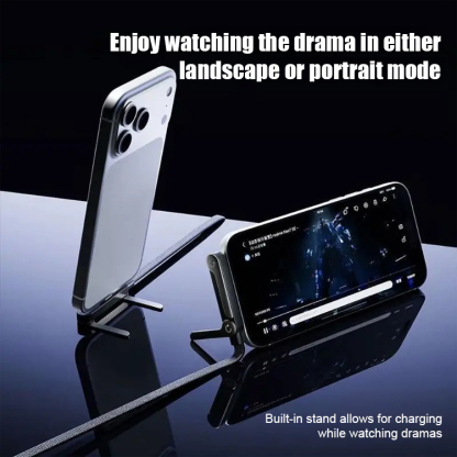 【Stand + Charging Cable】Two-in-One Foldable 240W Fast Charging Cable