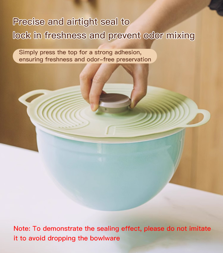 Food grade silicone bowl lids