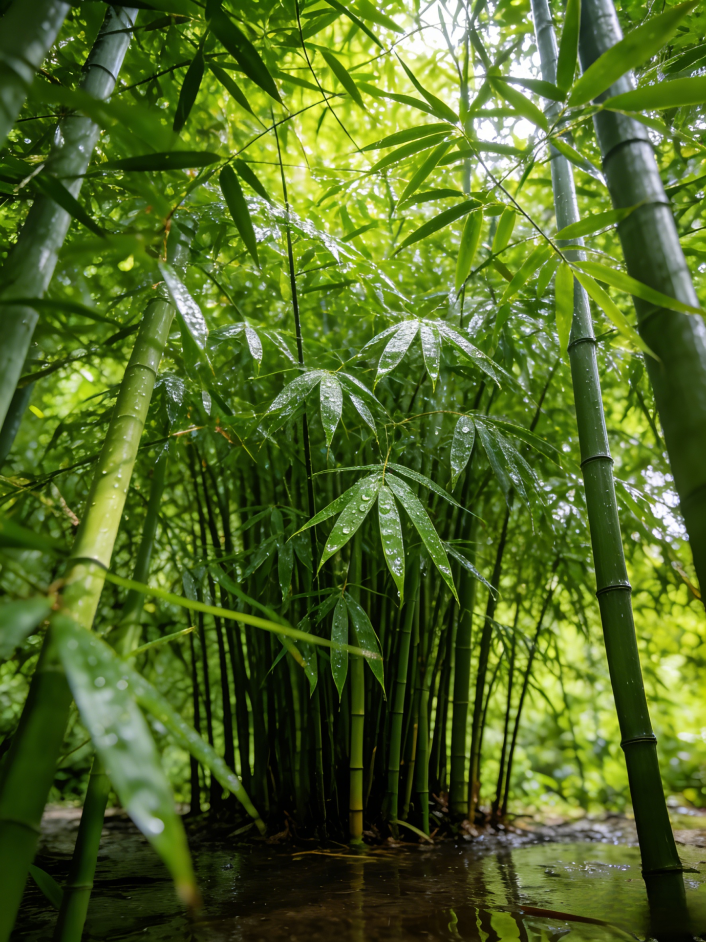 Cold-Resistant and Drought-Tolerant Green Bamboo Seeds for Air Purification
