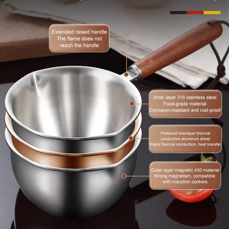 Stainless Steel Small Hot Oil Pot