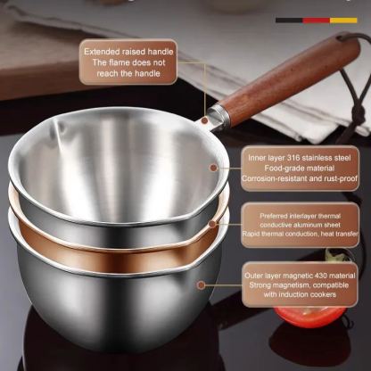 Stainless Steel Small Hot Oil Pot