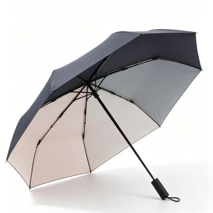 Ultralight feather umbrella, compact and portable sun umbrella, UV protection, three-fold, dual-purp