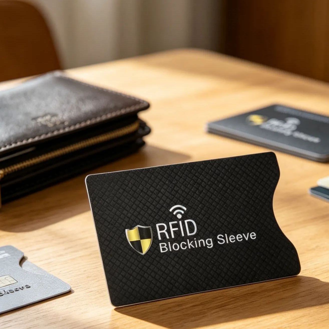 [1 Second to Block Unauthorized Scanning] Aluminum Foil Anti-Magnetic Anti-Theft Card Sleeve