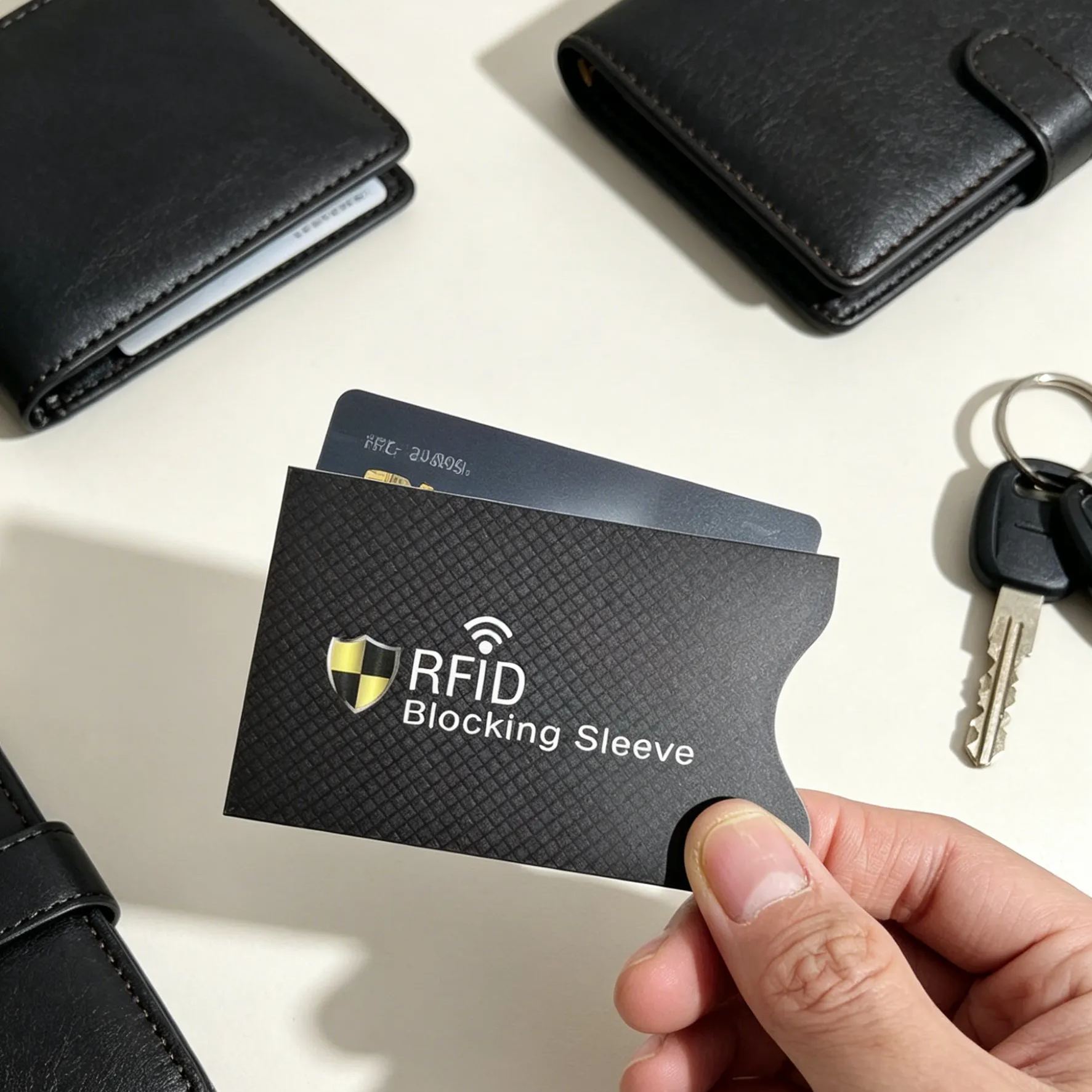 [1 Second to Block Unauthorized Scanning] Aluminum Foil Anti-Magnetic Anti-Theft Card Sleeve