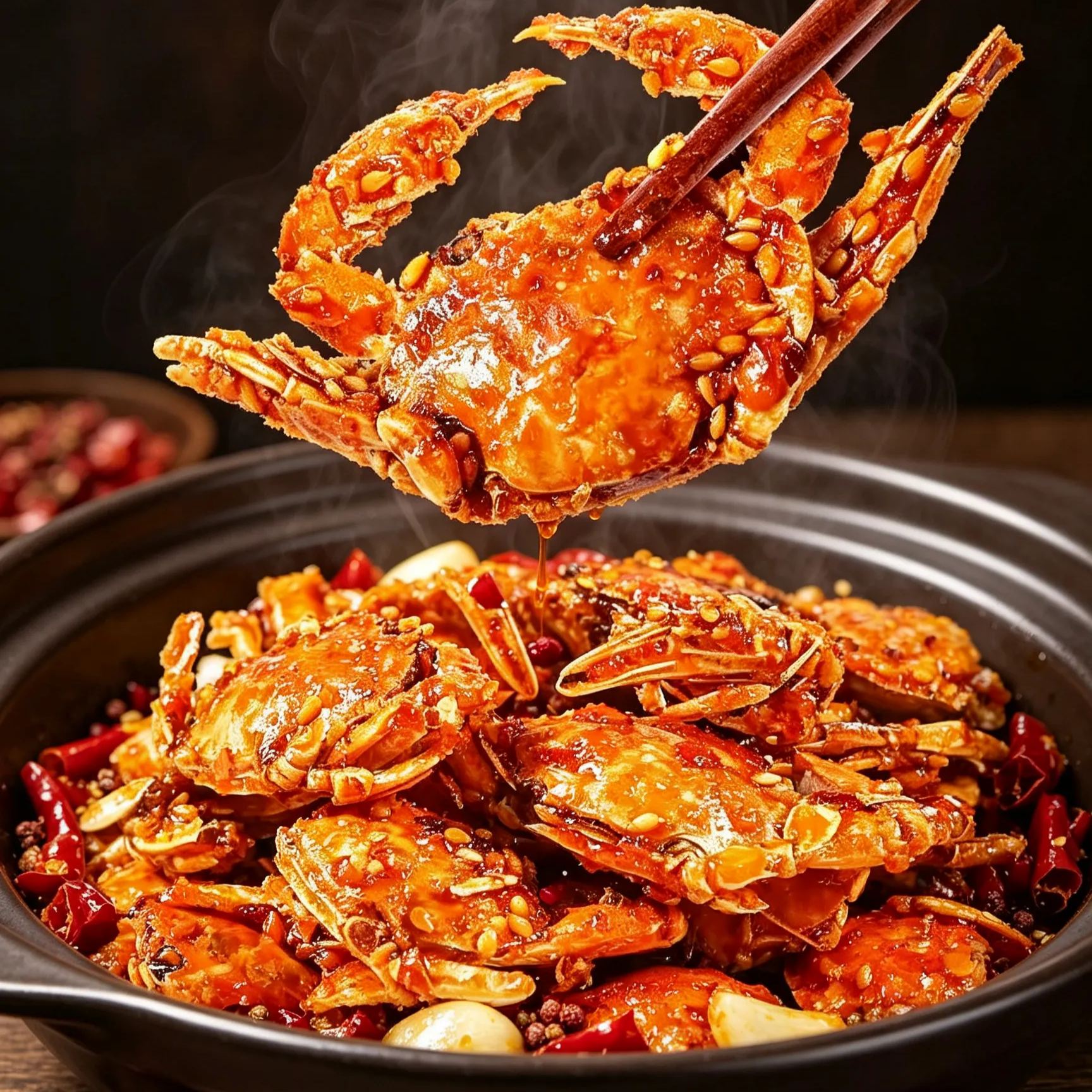 Spicy Sea Crab Snacks - High in Protein, Low in Sodium