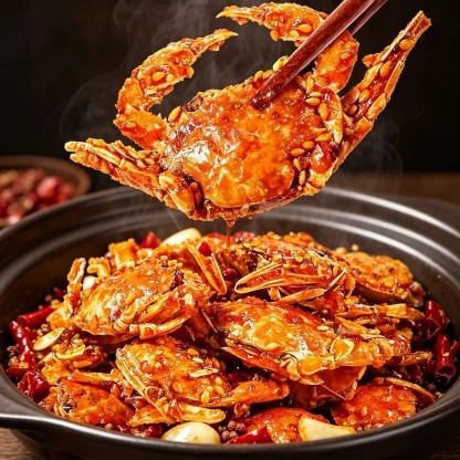 Spicy Sea Crab Snacks - High in Protein, Low in Sodium