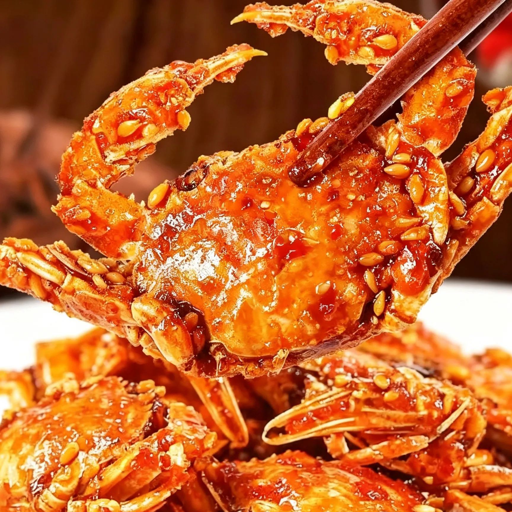 Spicy Sea Crab Snacks - High in Protein, Low in Sodium