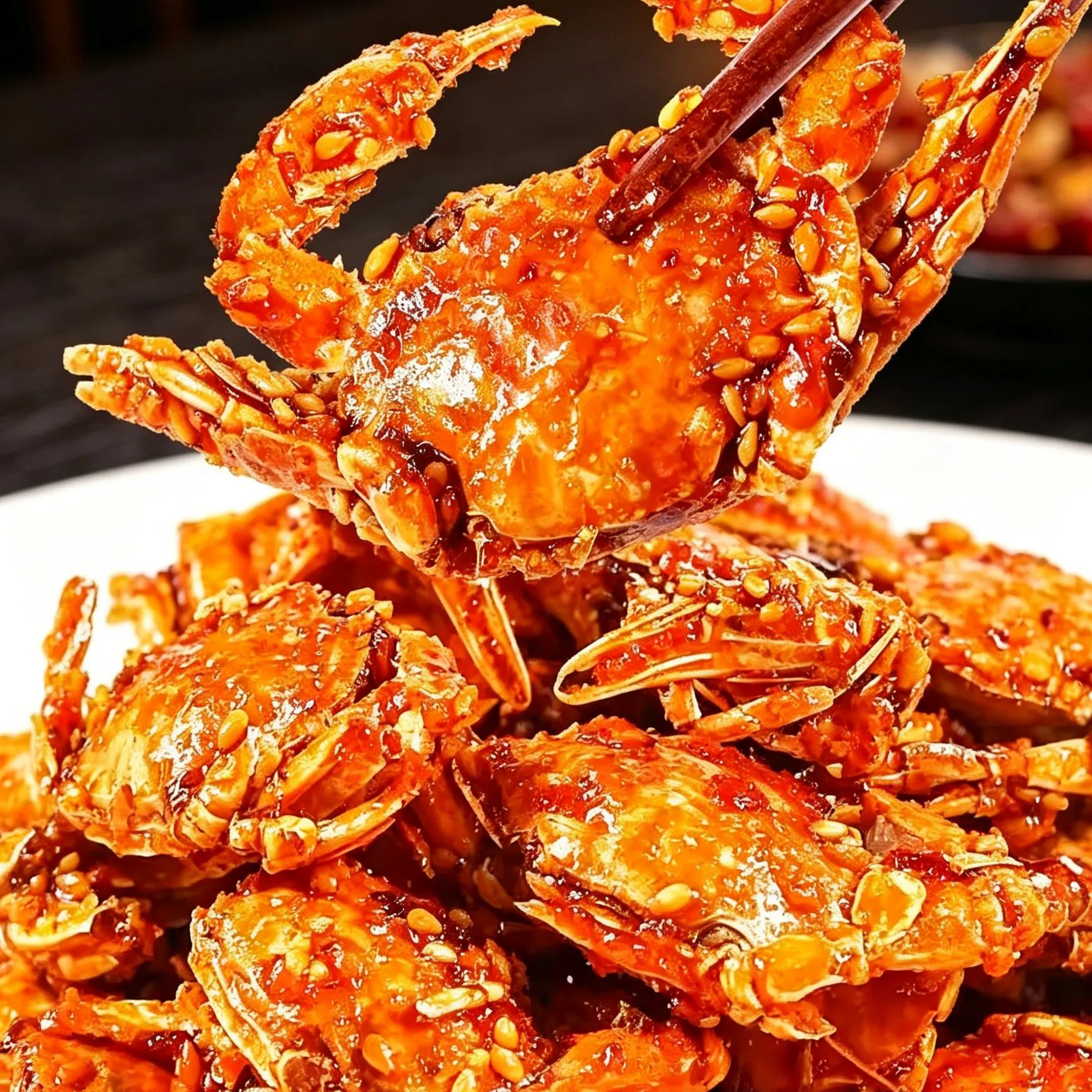 Spicy Sea Crab Snacks - High in Protein, Low in Sodium