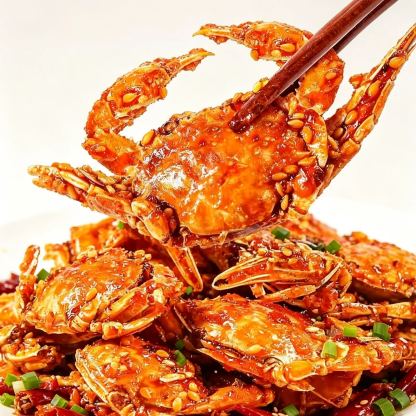 Spicy Sea Crab Snacks - High in Protein, Low in Sodium