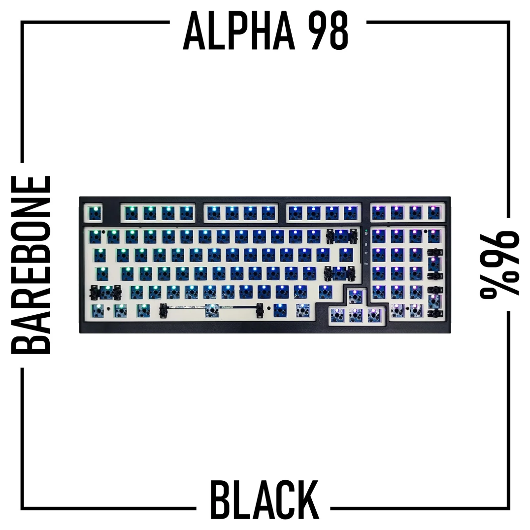 Alpha 98 - 96% 無線機械式鍵盤準系統套件-CASEZONE