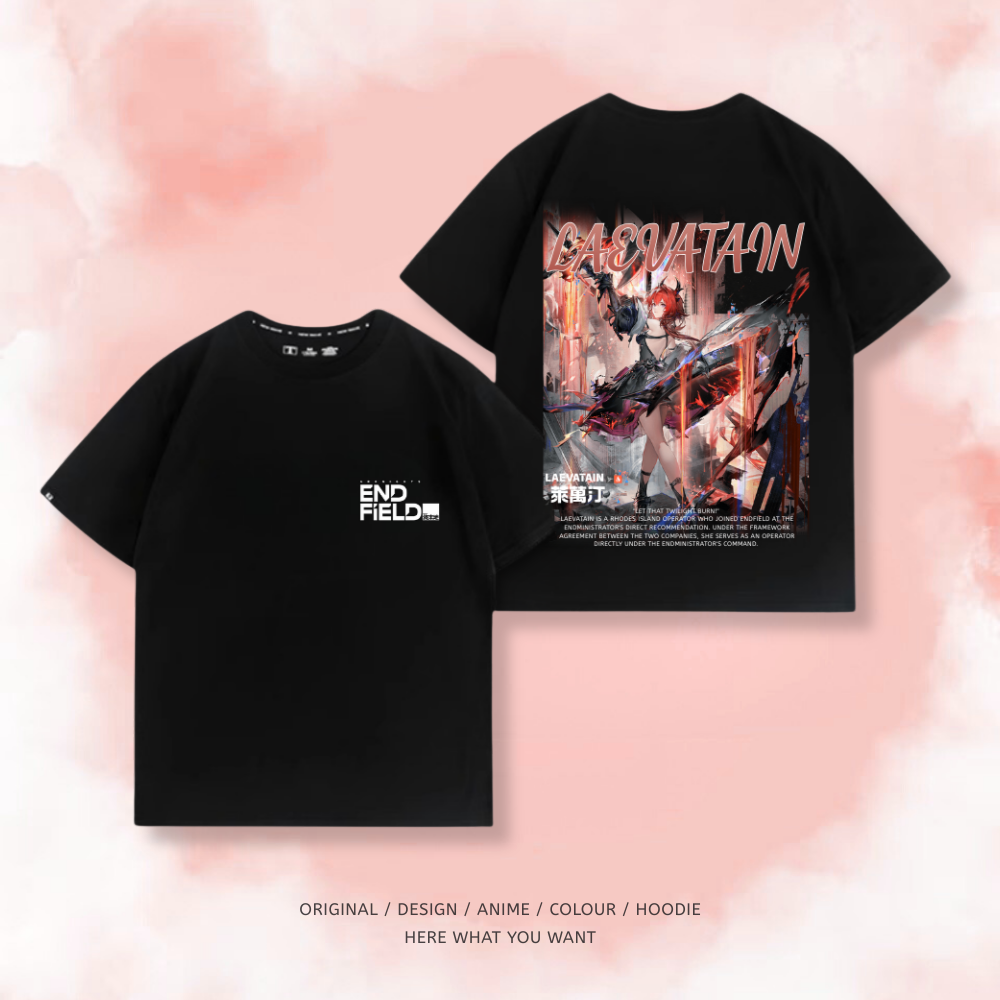 明日方舟終末地 萊萬汀 遊戲主題印花短袖T恤