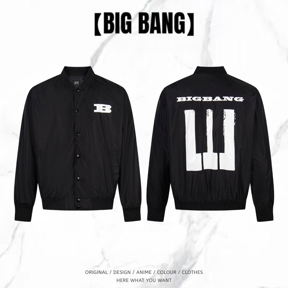 BIGBANG 世巡 XX: COSMOS 夾克外套｜字母印花街頭休閒外套